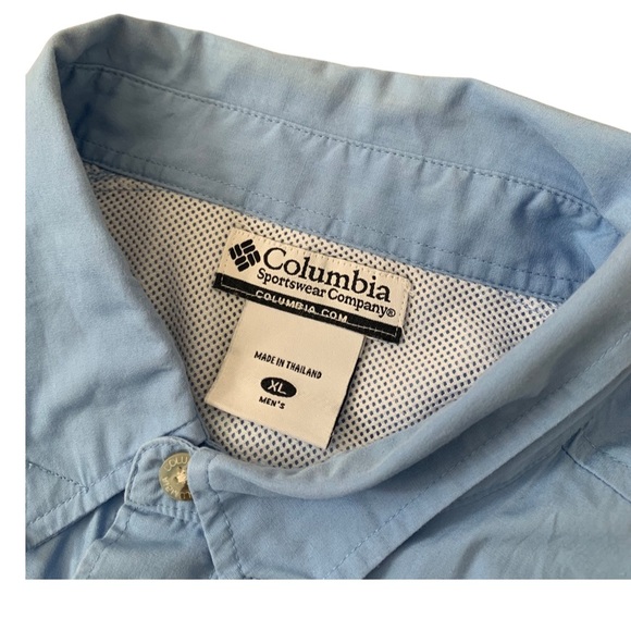 Columbia sportswear heat gear fishing gear light blue Sz XL - Picture 6 of 11